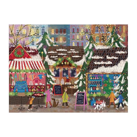 Puzzle folie Galison Joy Laforme Târguri de Crăciun 1000 de piese