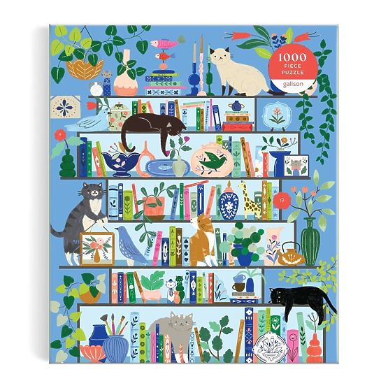 Puzzle Galison Biblioteca pisicilor 1000 de piese