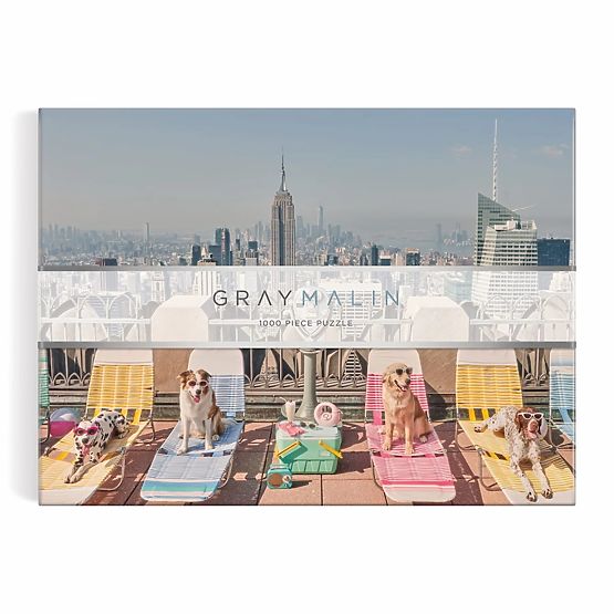 Puzzle Galison Câini în New York Gray Malin 1000 piese
