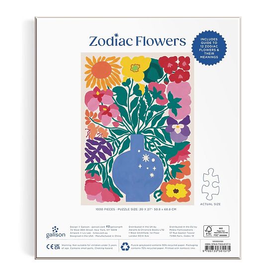 Puzzle Galison Flori Zodiac 1000 piese