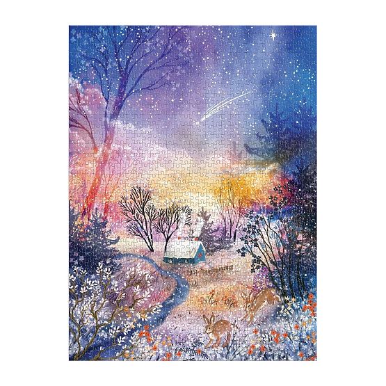 Puzzle Galison Peisaj magic înzăpezit 1000 de piese