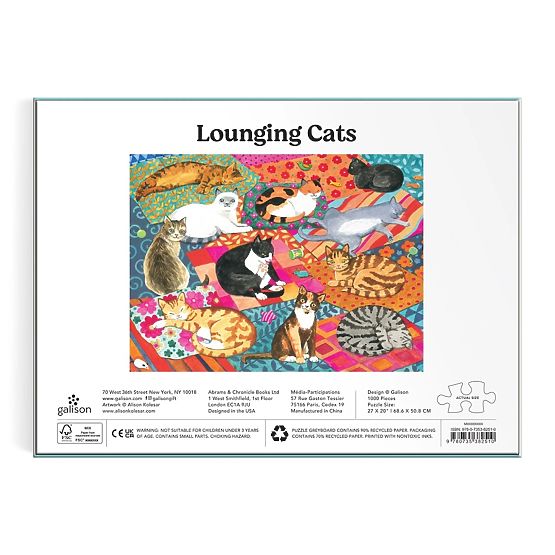 Puzzle Galison Pisici Relaxante 1000 piese
