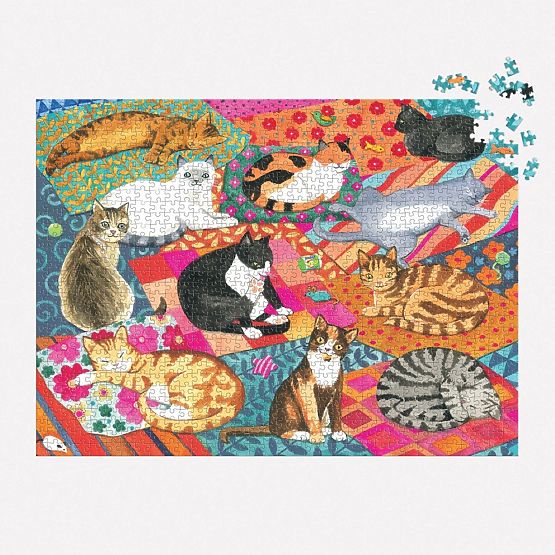 Puzzle Galison Pisici Relaxante 1000 piese
