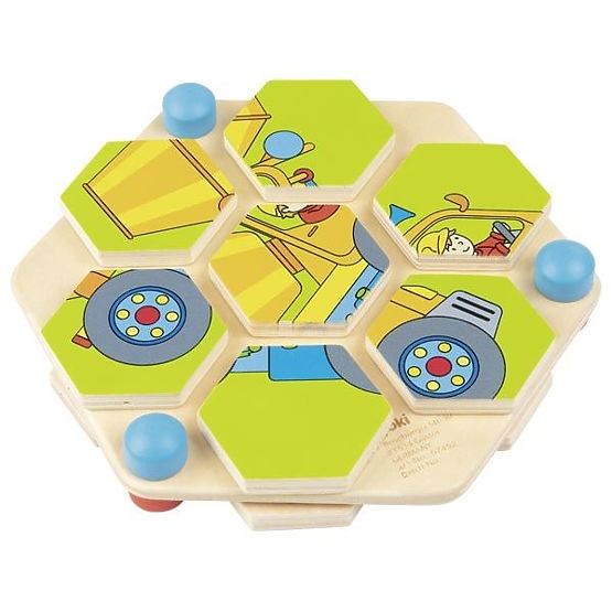 Puzzle hexagonal Goki vehicule