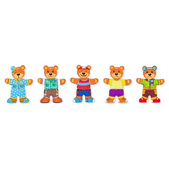 Puzzle Îmbracă familia de urși