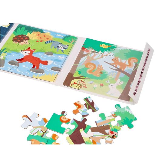 Puzzle magnetice Animale din pădure