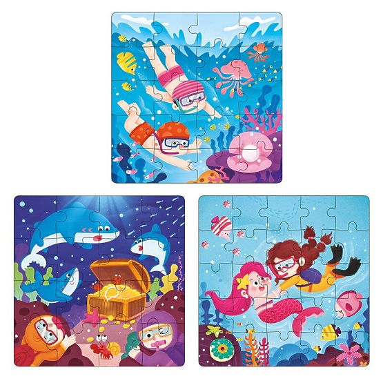 Puzzle magnetice Carte Lumea subacvatică