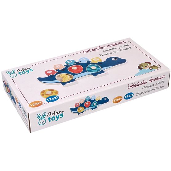 Puzzle mama dinozaur cu numere