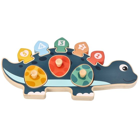 Puzzle mama dinozaur cu numere