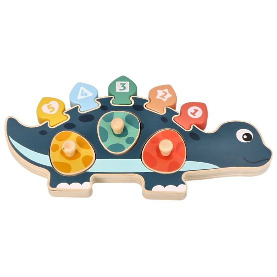 Puzzle mama dinozaur cu numere