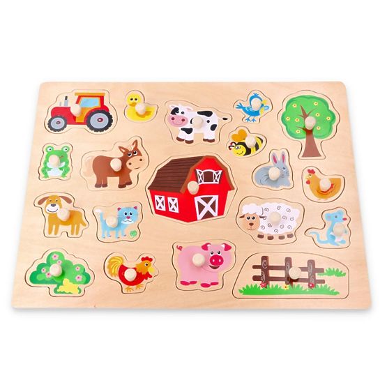 Puzzle mare din lemn La țară