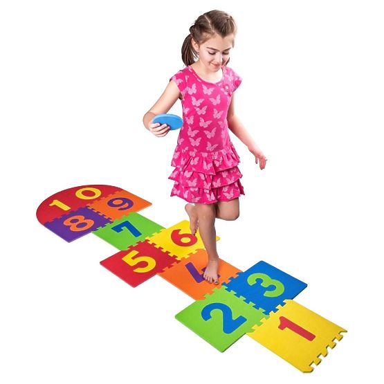 Puzzle mari din spumă pentru jocul de sărit coarda