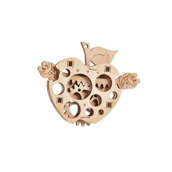 Puzzle mecanic măr cu vierme