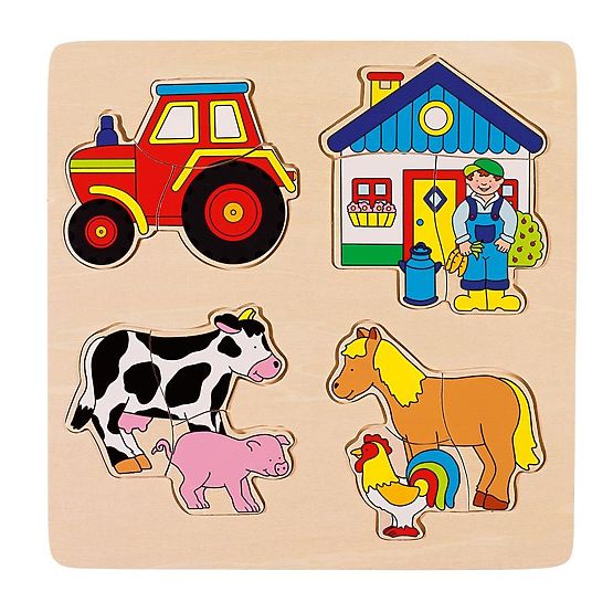 Puzzle pe suport Fermier