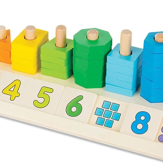 Puzzle pentru învățarea numărării, formelor și culorilor