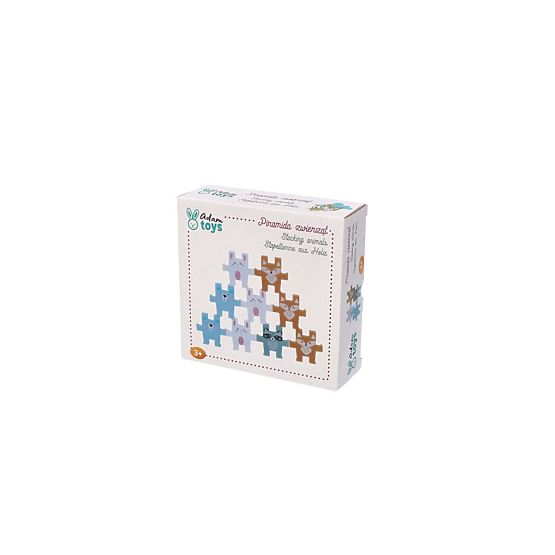Puzzle piramidă cu animale