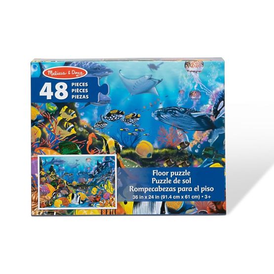 Puzzle podea lume subacvatică 48 piese