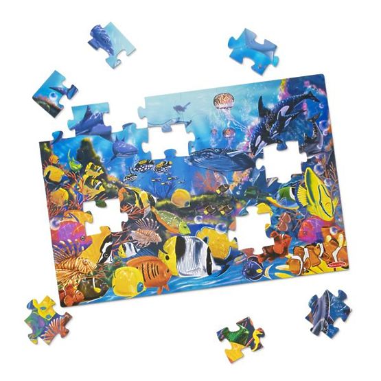 Puzzle podea lume subacvatică 48 piese