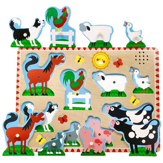 Puzzle sonor - Animale de fermă
