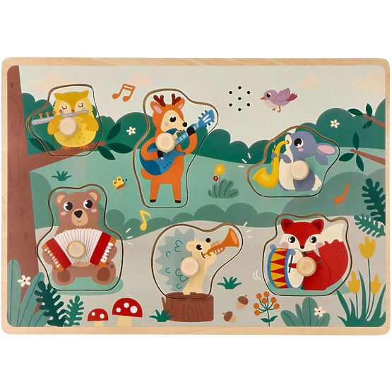 Puzzle sonor cu instrumente