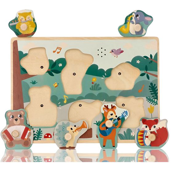 Puzzle sonor cu instrumente