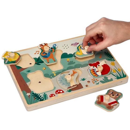 Puzzle sonor cu instrumente
