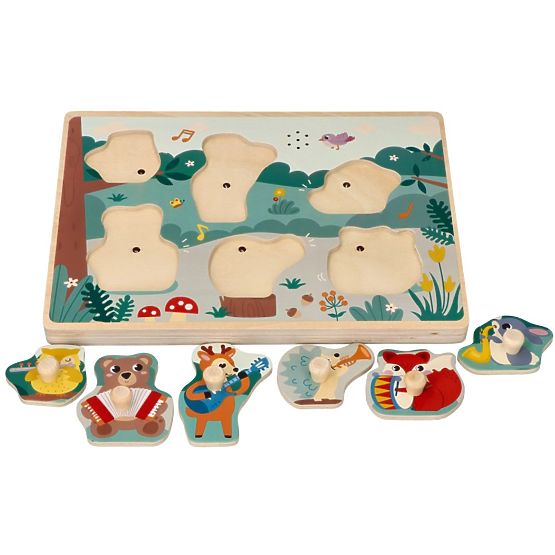 Puzzle sonor cu instrumente