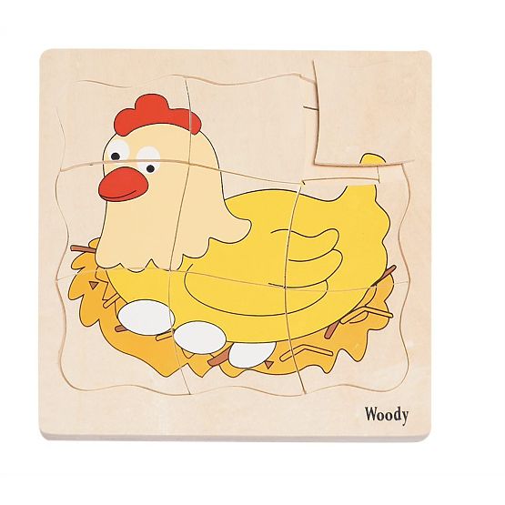 Puzzle stratificat viața găinii