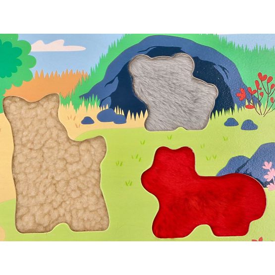 Puzzle tactil 3D Animale din pădure