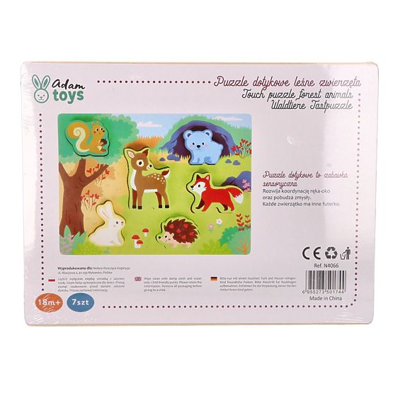 Puzzle tactil 3D Animale din pădure