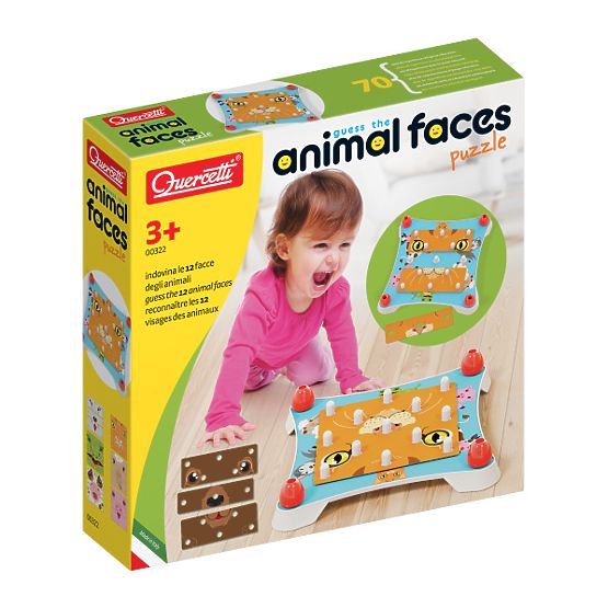 Quercetti Puzzle Fețe de Animale