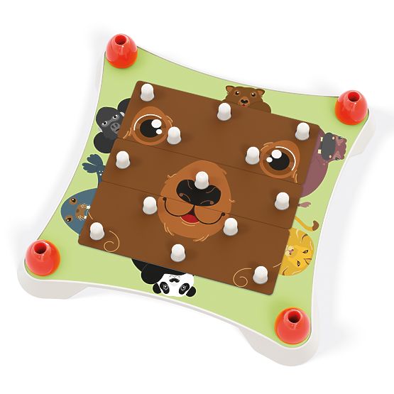 Quercetti Puzzle Fețe de Animale