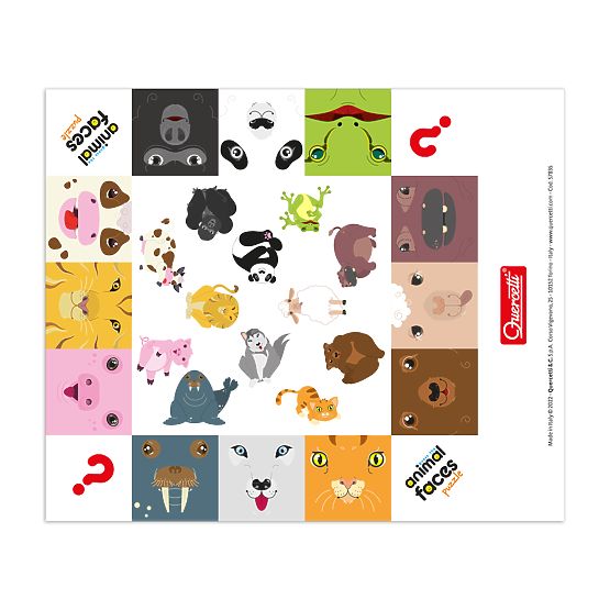Quercetti Puzzle Fețe de Animale