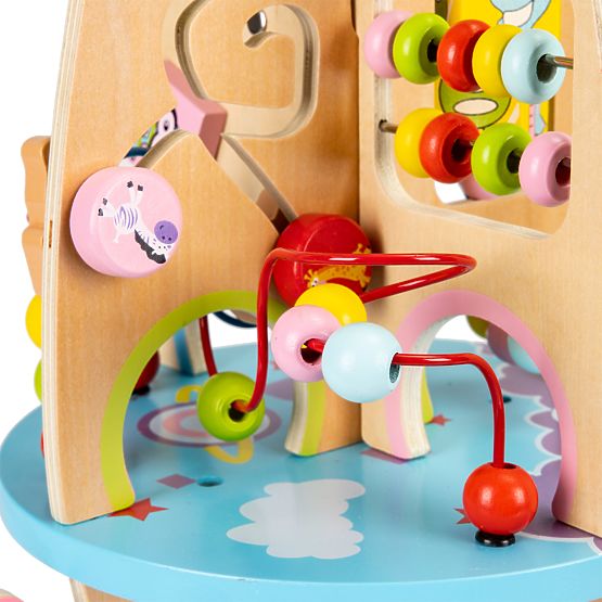 Rachetă educativă multifuncțională din lemn 8in1