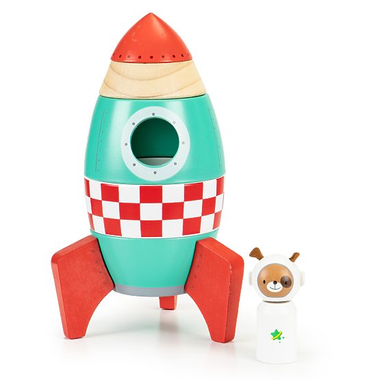 Rachetă pliantă din lemn EcoToys
