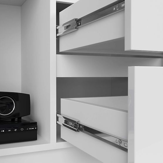 Raft de birou R 80 cm CLP R11 PK ALB / ALB LUCIOAS