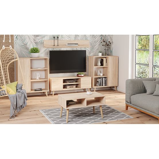 Raft dulap Fondi stejar sonoma, stil scandinav