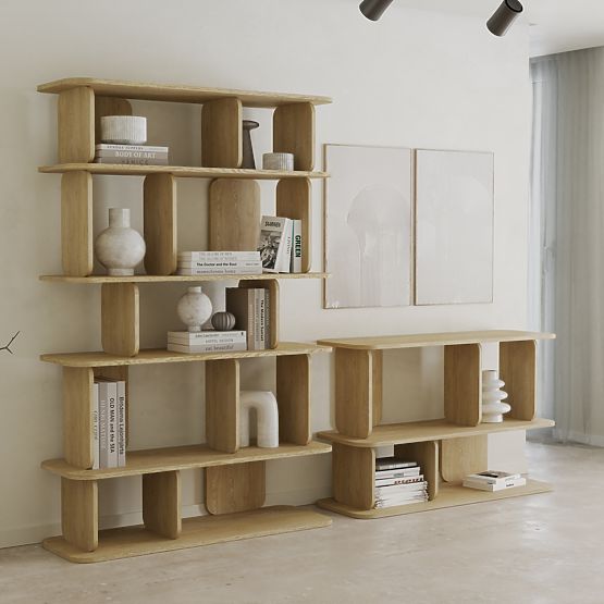 Raft înalt Tulumo, rotunjit, Stejar Cremona Torro