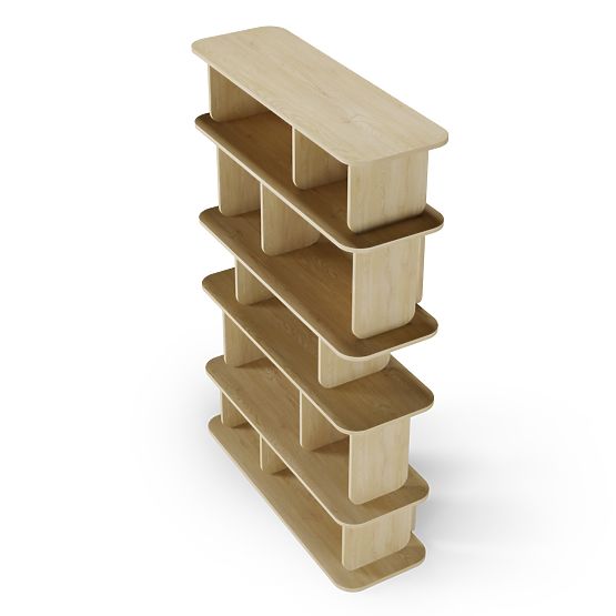 Raft înalt Tulumo, rotunjit, Stejar Cremona Torro