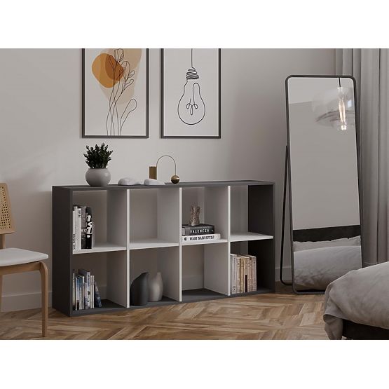 Raft Malax 2X4 ANTRACIT ALB