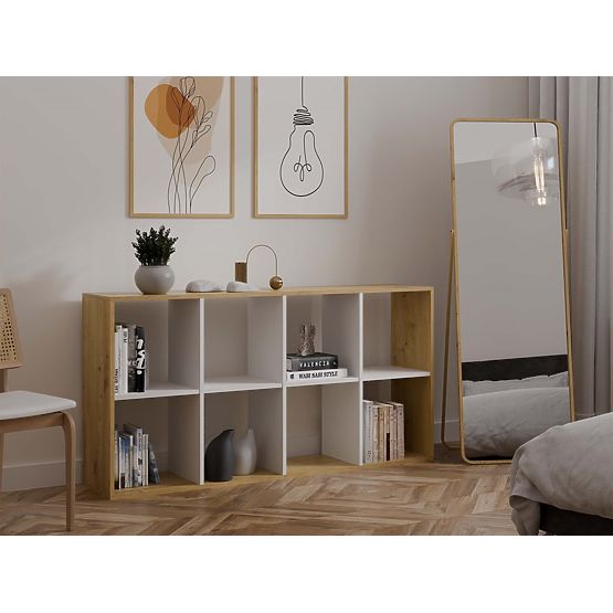 Raft Malax 2X4 Stejar Artisan Alb