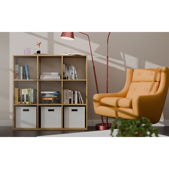 RAFT MALAX 3x3 H STEJAR ARTISAN CU PANOURI SPATE HDF SOLIDE 110x110 CM