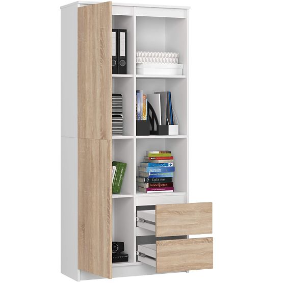 RAFT OFFICE 80 cm CLP R11 PK ALB / SONOMA