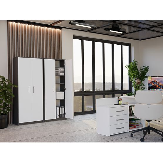 Raft Oliv 2D ANTRACIT ALB