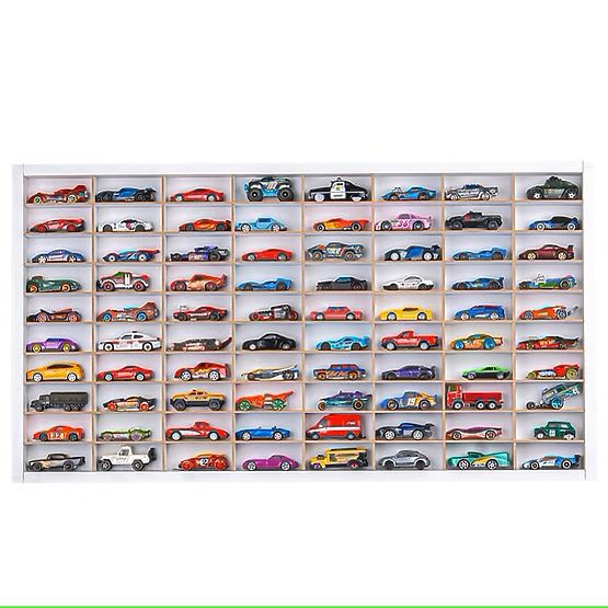 Raft pentru mașinuțe Hot Wheels - alb, 80 de locuri