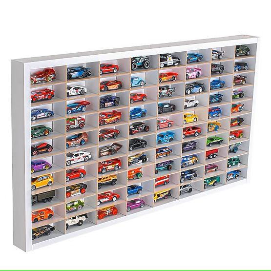 Raft pentru mașinuțe Hot Wheels - alb, 80 de locuri