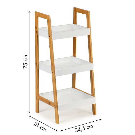 Raft cu polițe Bamboo - 3 polițe