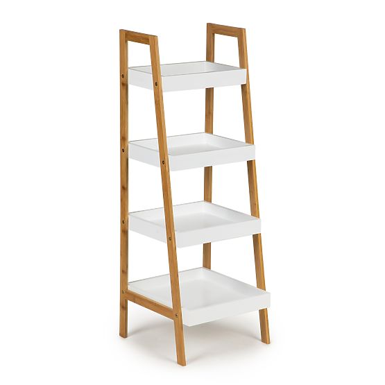 Etajeră cu rafturi Bamboo - 4 rafturi