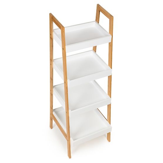 Etajeră cu rafturi Bamboo - 4 rafturi