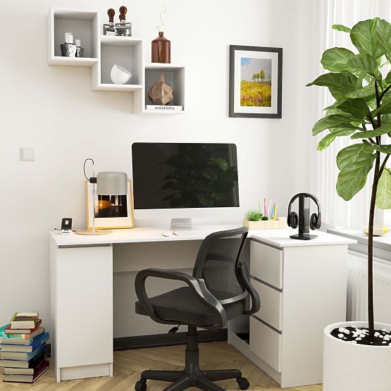 RAFT POLIȚĂ DE PERETE STAR ALBĂ